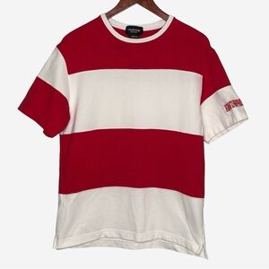 Calvin Klein 205W39NYC x Raf Simons Red White Striped Shirt Size S Thick Cotton